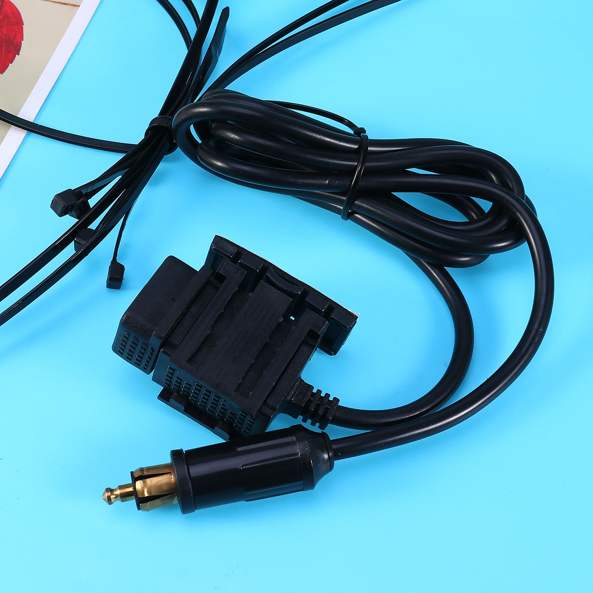 Motorcycle Dual USB Car Charger With Switch USB Mobile Phone Charger Black (EU Plug)