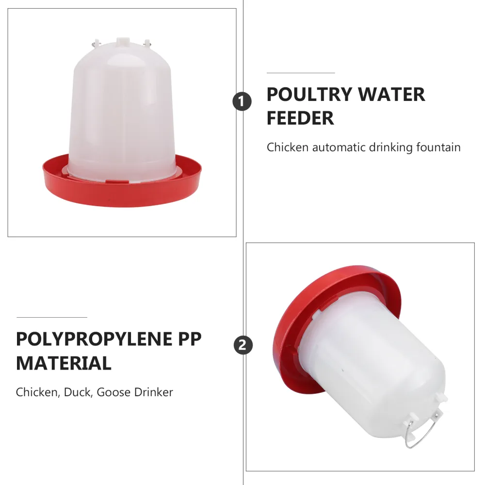 1 Set Professional Poultry Feeding Container Practical Chicken Feeding Jar