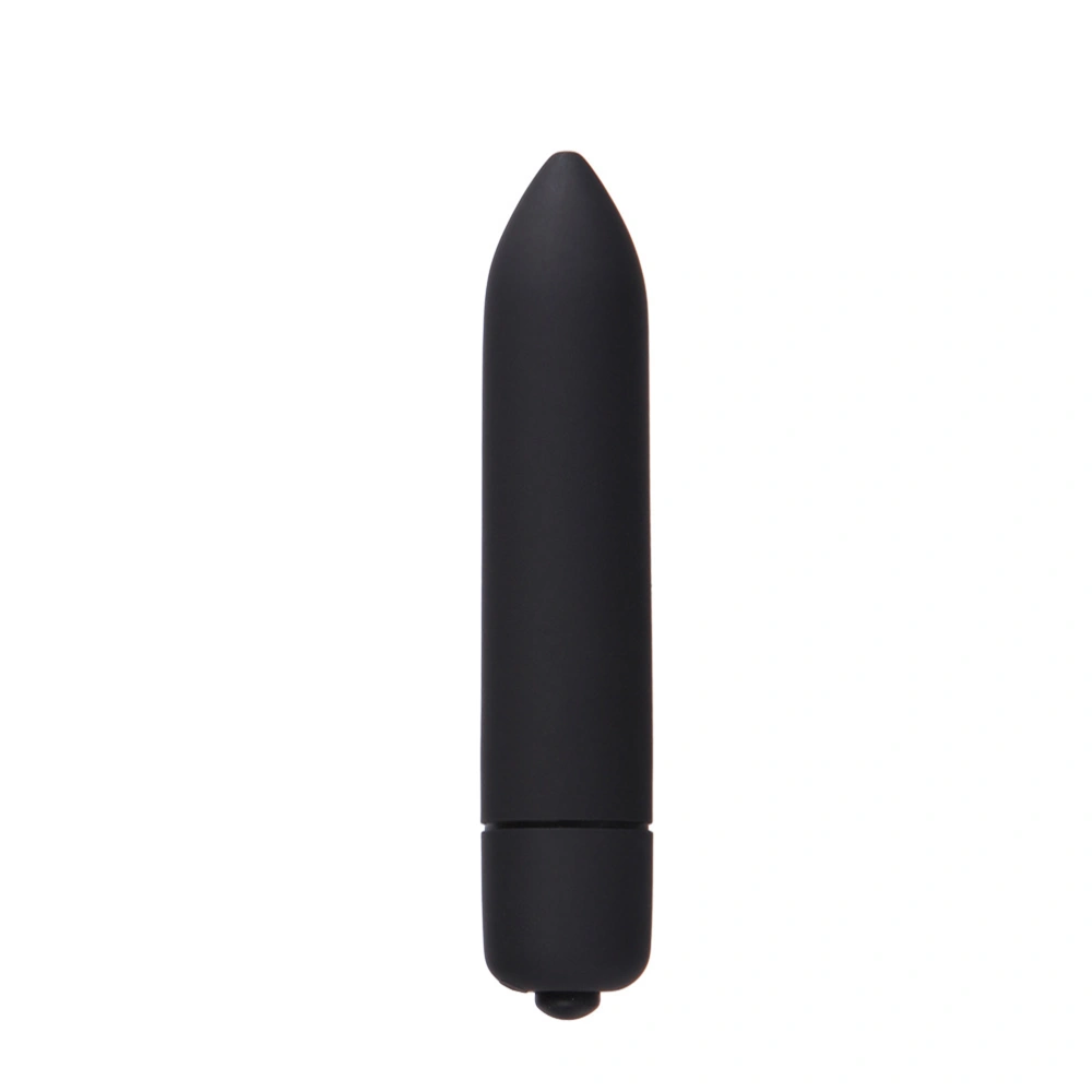 Electric Handheld Vibrator 10 Portable Massager Quiet Vibration Tool Silicone Vibrating Sex Toy (Black)