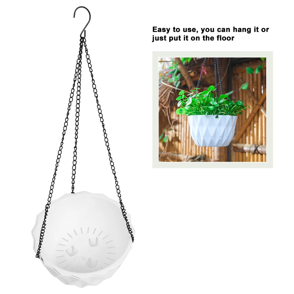 1pc Creative Automatic Water Absorption Flower Pot Hanging Plastic Flowerpot