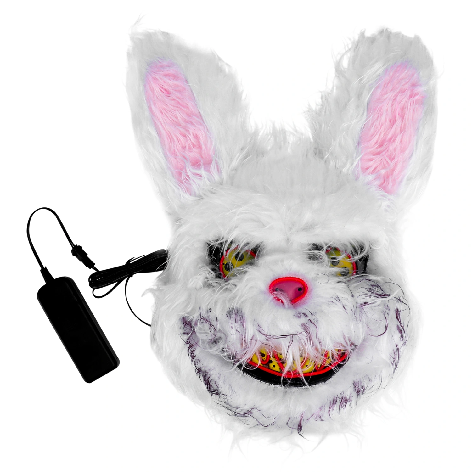1Pc Halloween Party Face Cover Horror Rabbit Mask Face Adornment (Colorful)
