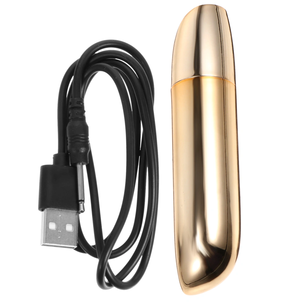 1pc Adult Female Vibrator Vaginal Stimulator Masturbation Toy Sex Toy (Golden)