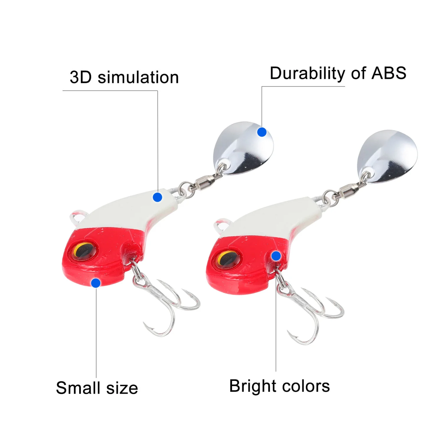 3pcs Durable Simulation Bait Fishing Lure Fishing Bait Fishing Accessories