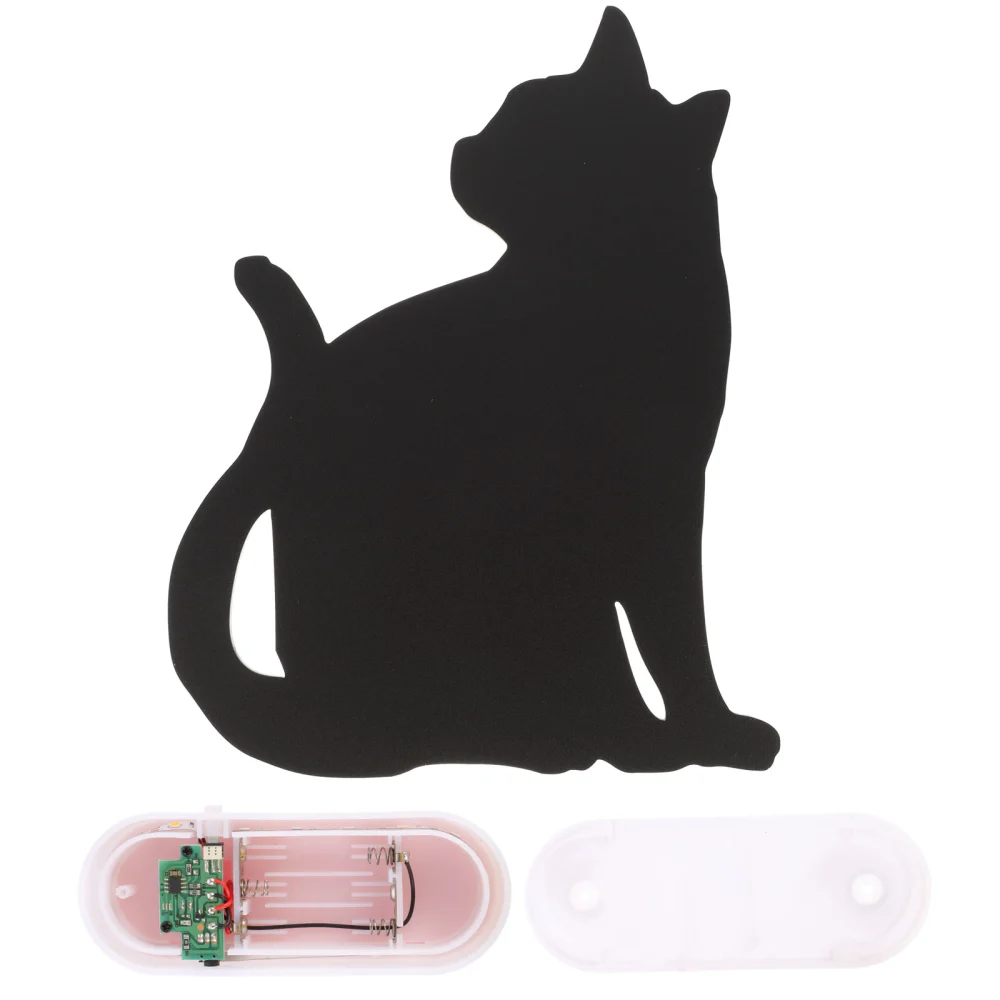 1Pc Lovely Cat Shaped LED Sound Control Light Control Night Light Wall Lamp