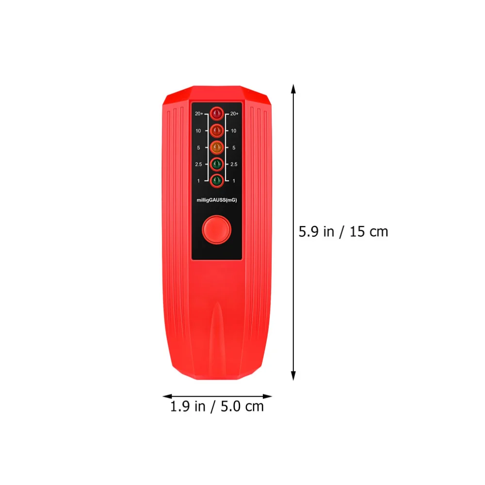 Radiation Detector Electromagnetic Radiation Detector 5-led Gauss Meter Gauge