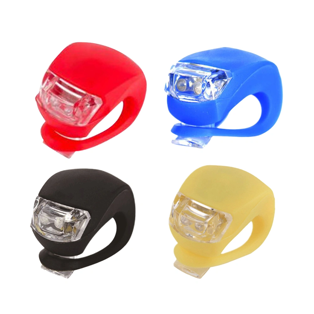 4Pcs Bike Safety Light Mini LED Multifunctional Strobe Security Work Emergency Lights for Night Runners Cycling Walking (Yellow Black Red Blue)