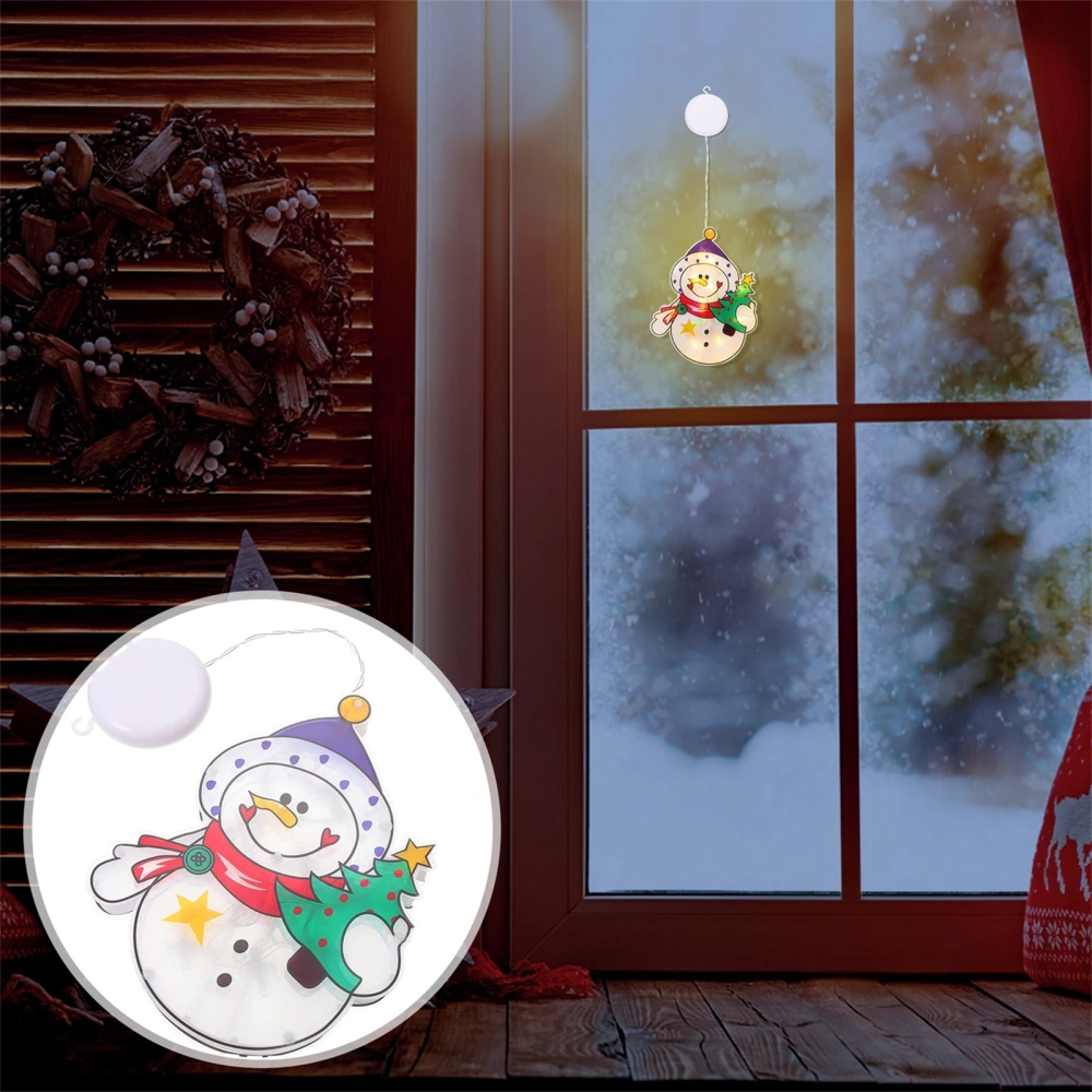 1Pc Christmas Theme Suction Cup Light Window Hanging Light Christmas Light Decor