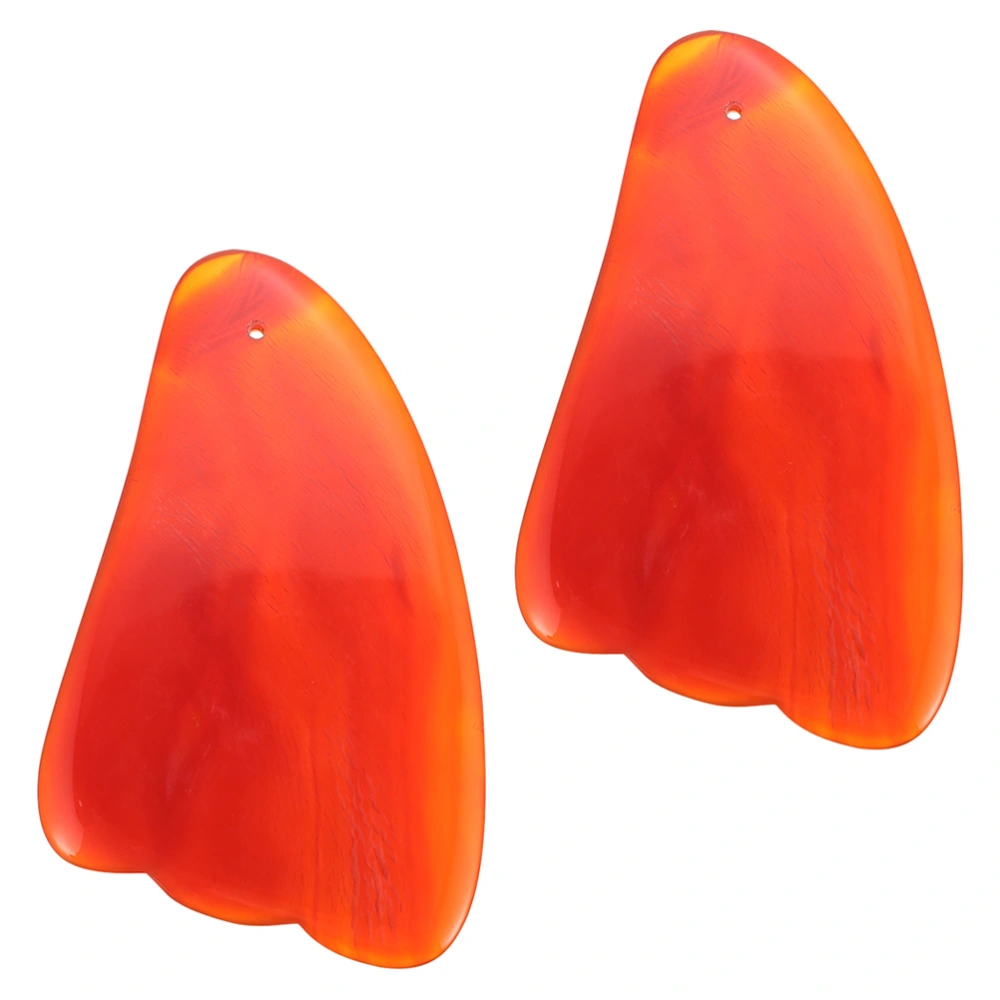 2Pcs Agate Scraper Boards Massage Boards Decorative Scraping Boards Body Massage Tools