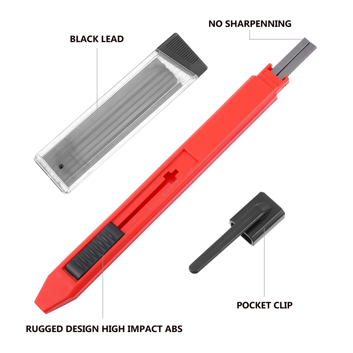 1 Set Woodworking Mechanical Pencil Drawing Engineering Marker Pencil Mechanical Pencil