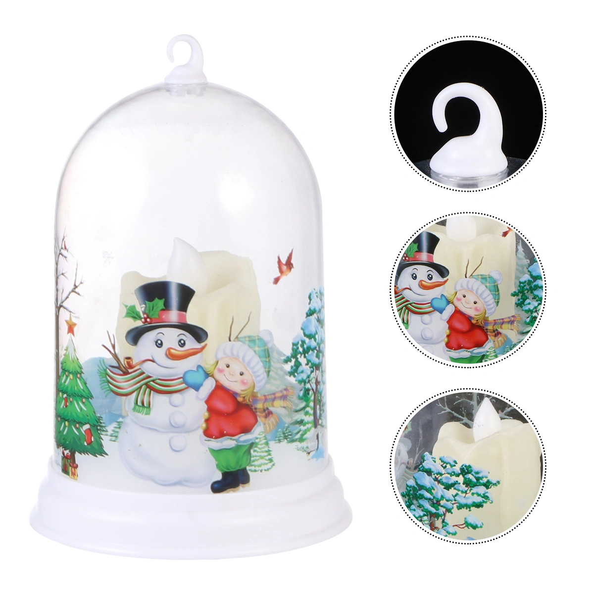 Christmas Santa Snowman Light LED Lamp Lantern Light Christmas Decor Night Light