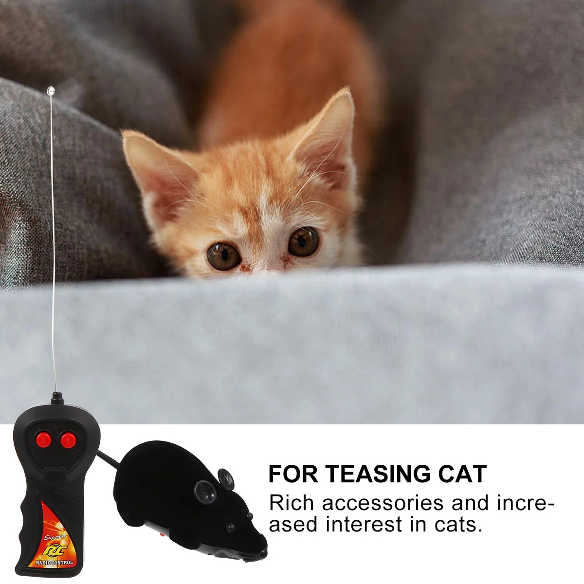 Electric Rat Toy Funny Cat Playing Prop Cat Teaser Mouse Toy