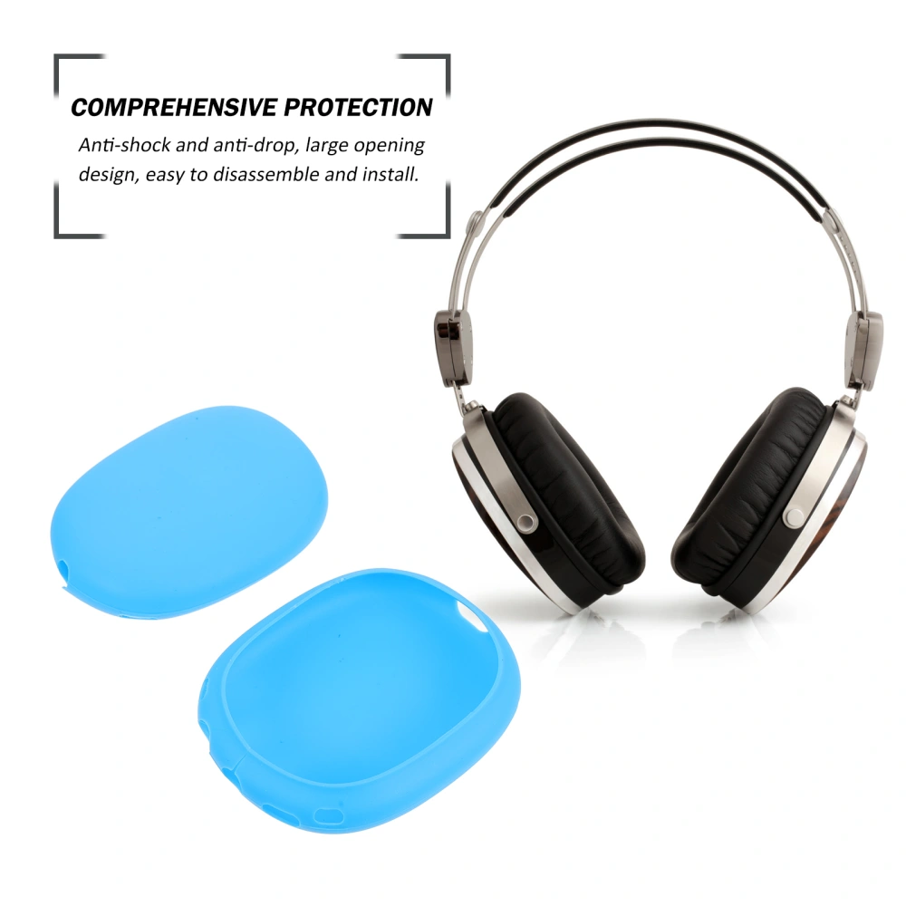 1 Pair Silicone Wireless Headset Shell Protector Compatible for AirPods Max