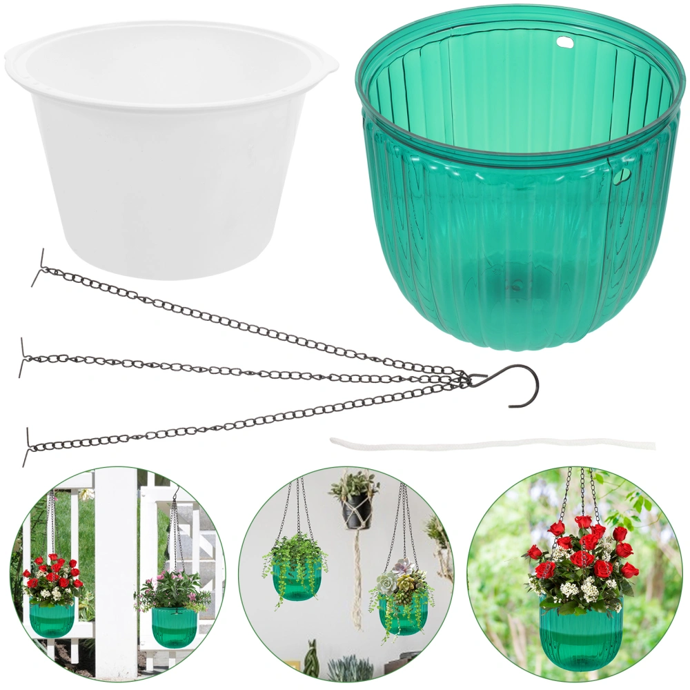 Self Watering Hanging Planter Indoor Hanging Flower Pot Outdoor Hanging Plant Pot Basket