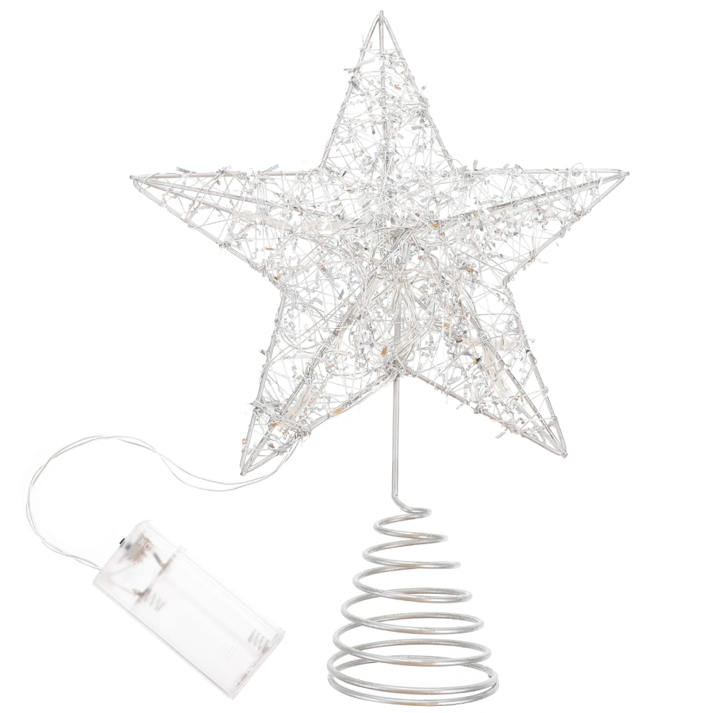 1Pc Star Design Tree Ornament Xmas Party Accessory Xmas String Light Decoration