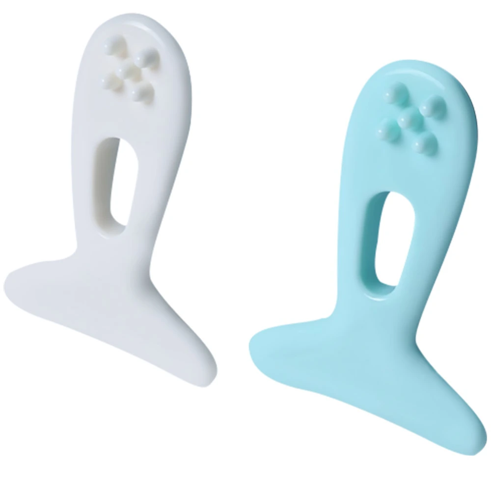 2pcs Portable Mini Massager Head Soothing Scraping Tool Head Manual Massager