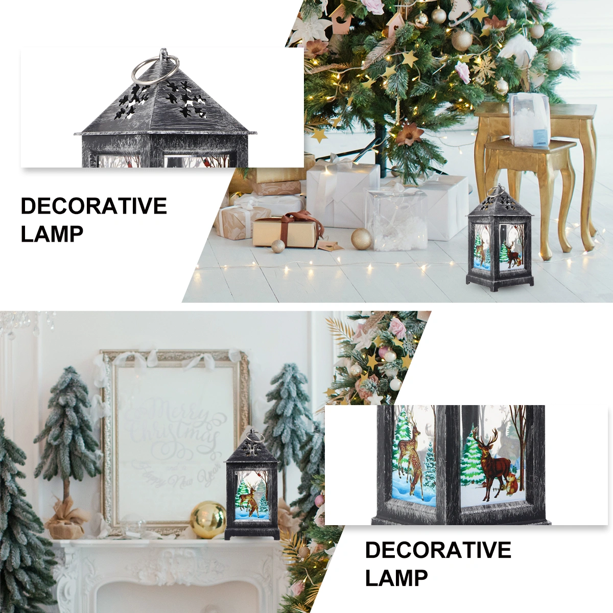 1 Pc Christmas Themed Light Decoration Prop Led Night Light with No Battery