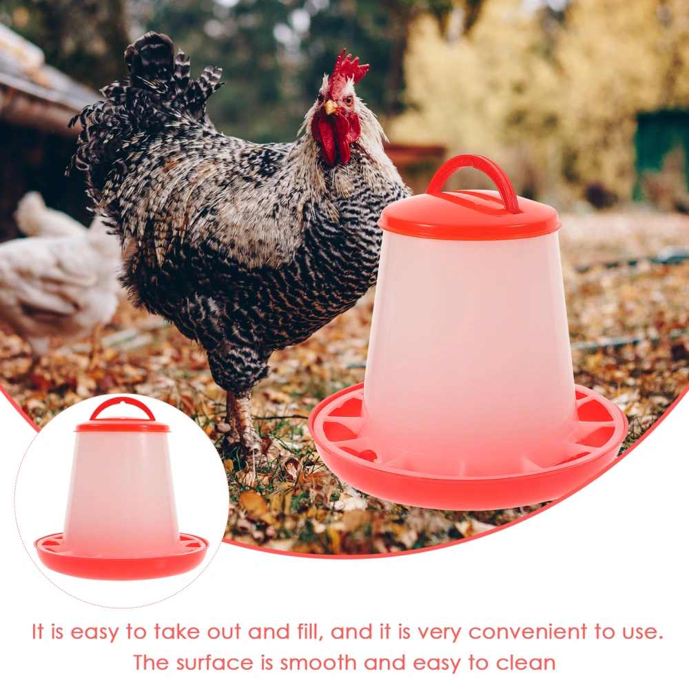 Plastic Chicken Duck Feeding Trough Practical Poultry Food Trough Feeder