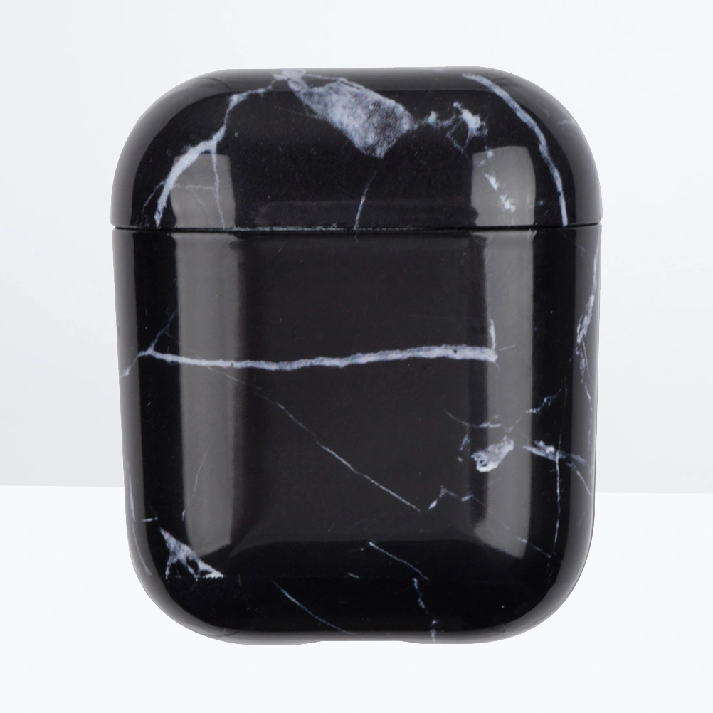 Wireless Earphone Protector PC Marbling Full Protective Headset Case Hard Cover Compatible for AirPods 1/2 (S05)