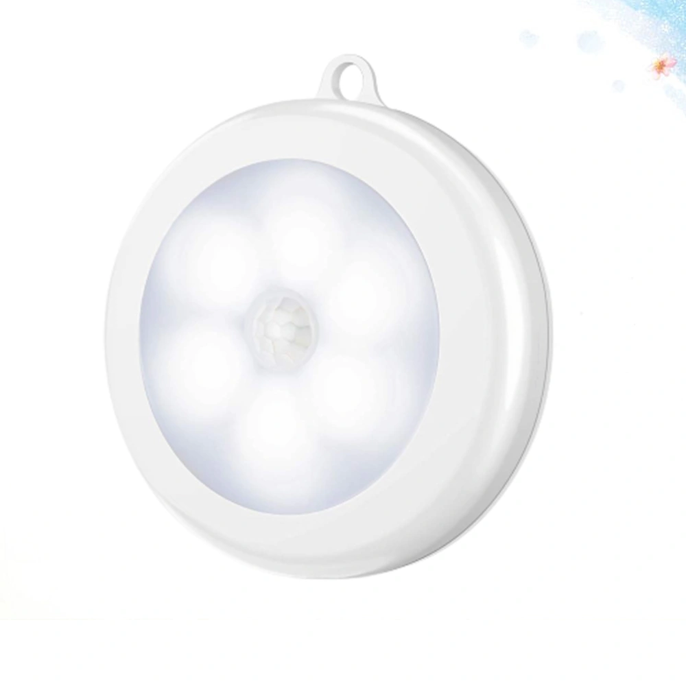 Free installation Magnetic Night Light Round Motion Sensor Light for Bathroom Bedroom Kitchen Cabinet Without Battery