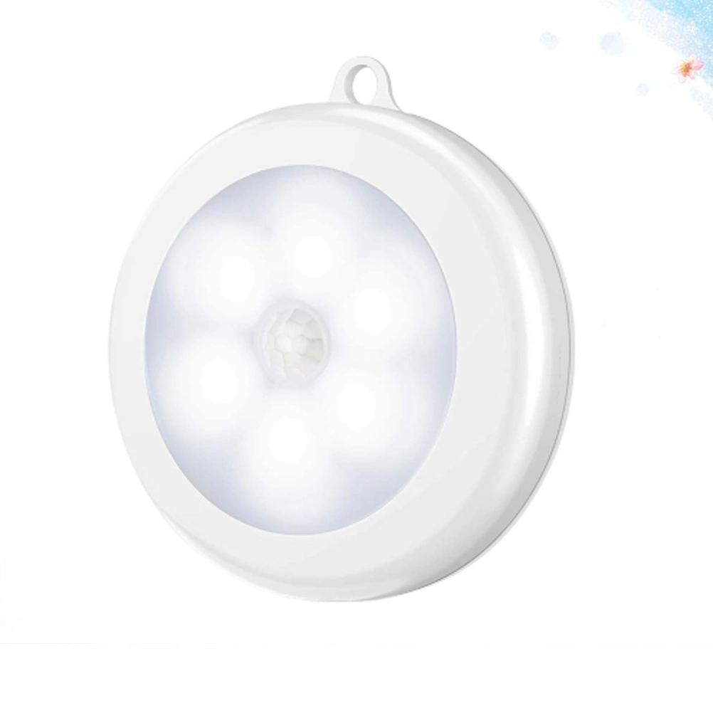 Free installation Magnetic Night Light Round Motion Sensor Light for Bathroom Bedroom Kitchen Cabinet Without Battery