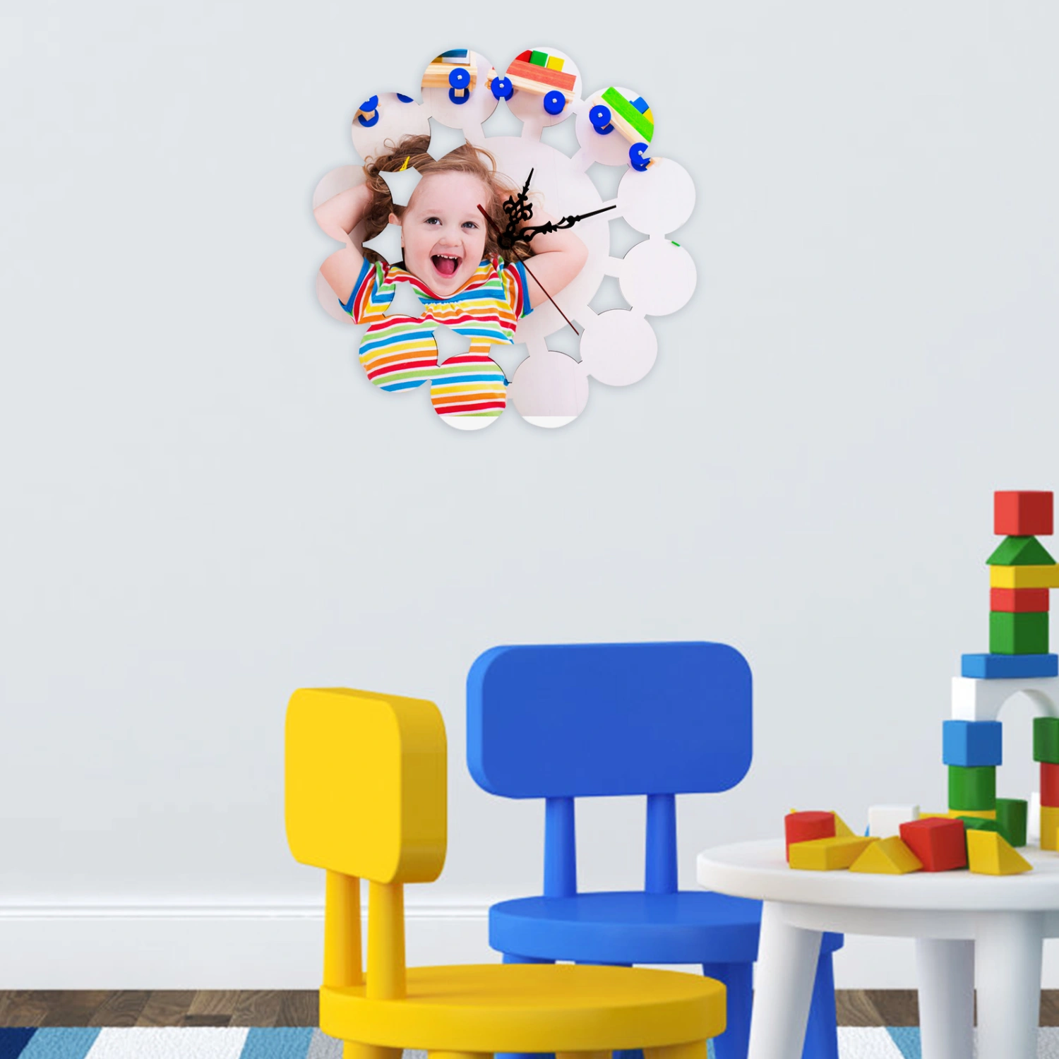 DIY Sublimation Wall Clock Heat Transfer Hanging Blank Clock Decoration No Battery