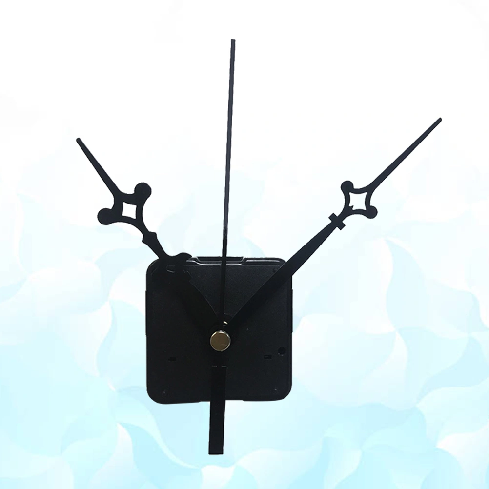 Silent Clock Movement Accessories DIY Watch Parts Scanning Fluorescence Clock Needle Movement No Battery (Black)