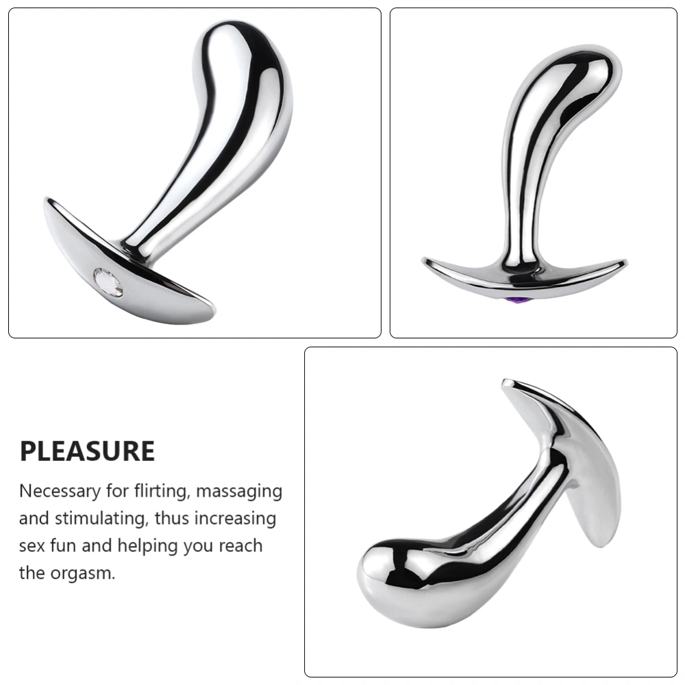 1pc Anal Plug Portable Aluminium Alloy Sex Toy Plug Anal Plug for Lovers