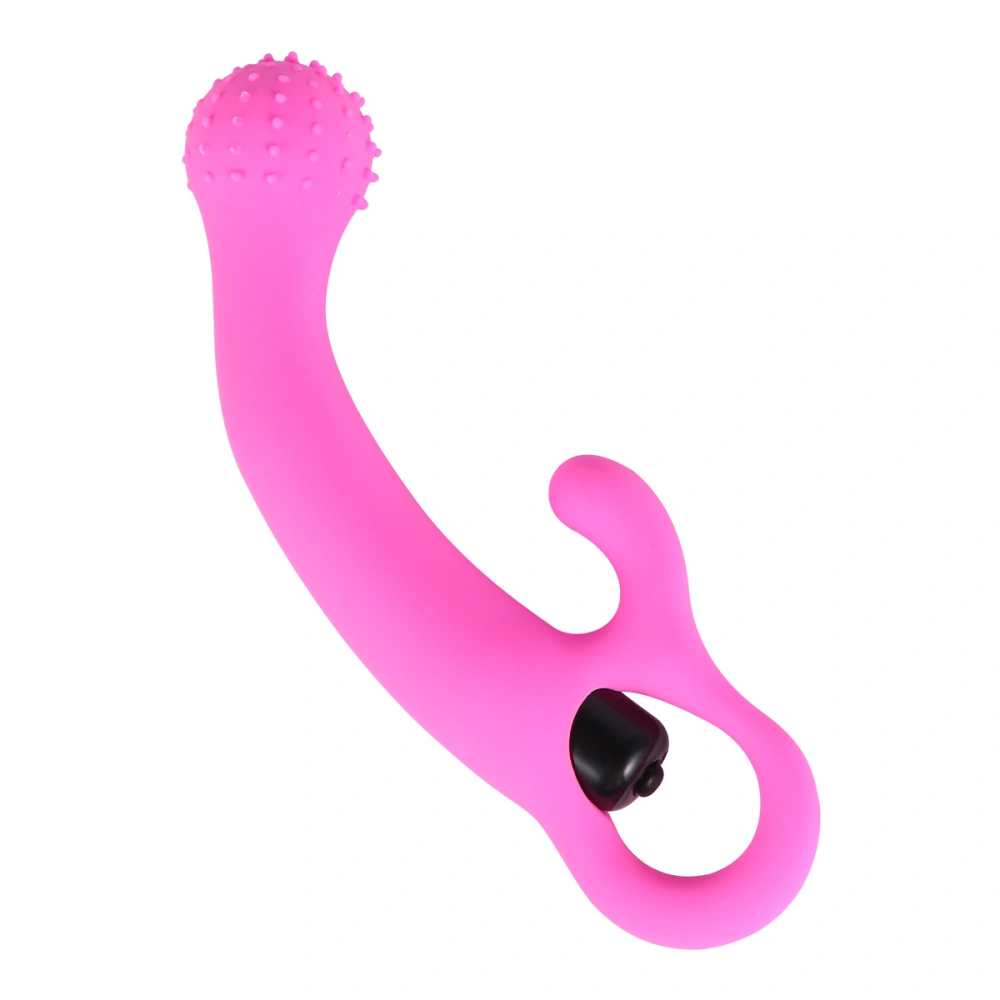 Pink Silicone Stimulation Vibrator Portable Vibrator Handheld Vibrating Tool Waterproof Adult Toy