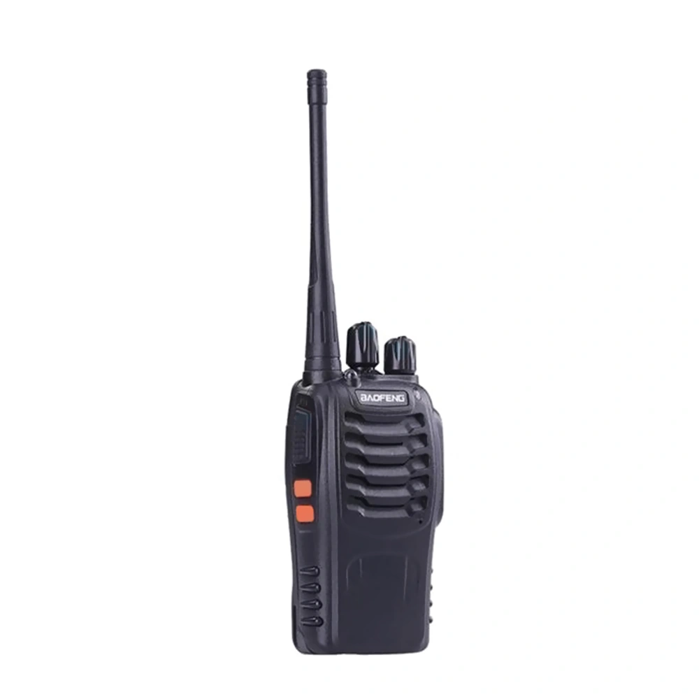 Baofeng BF-888S Wireless Handheld Walkie Talkie UHF 400-470MHz 16CH FM Transceivers Radio Interphone EU Plug (Black)