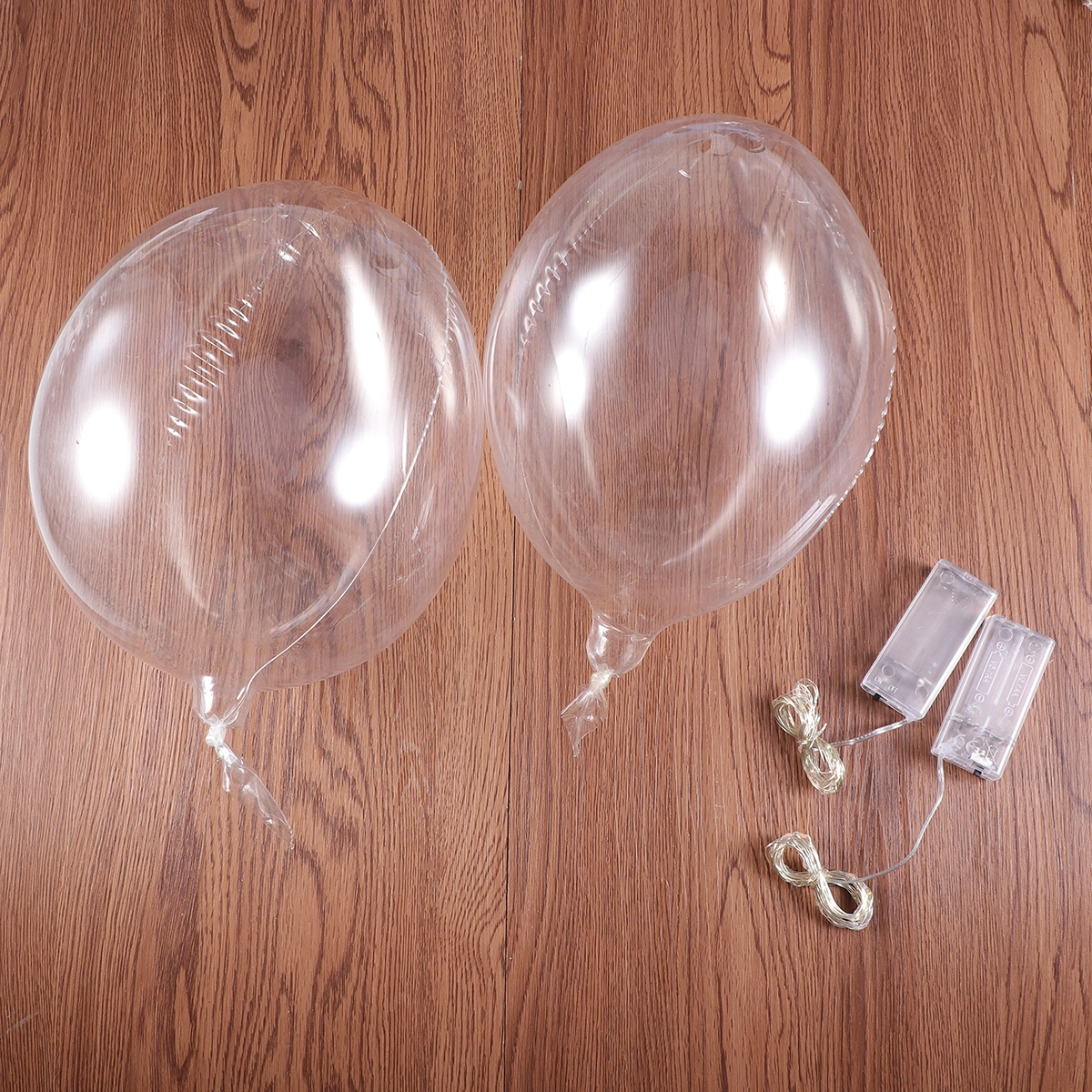 6pcs/set 18 Inch Transparent Bubble Balloon Glowing Light PVC Flashing Decorative Ball Balloons for Birthday Festival Bar Party (Colorful)