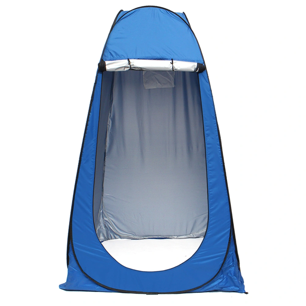 1PC No skylight Fishing Tent Outdoor Automatic Changing Clothes Tent Portable Movable Toilet Tent Field Changing Clothes Room for Fishing Camping Use (Blue)