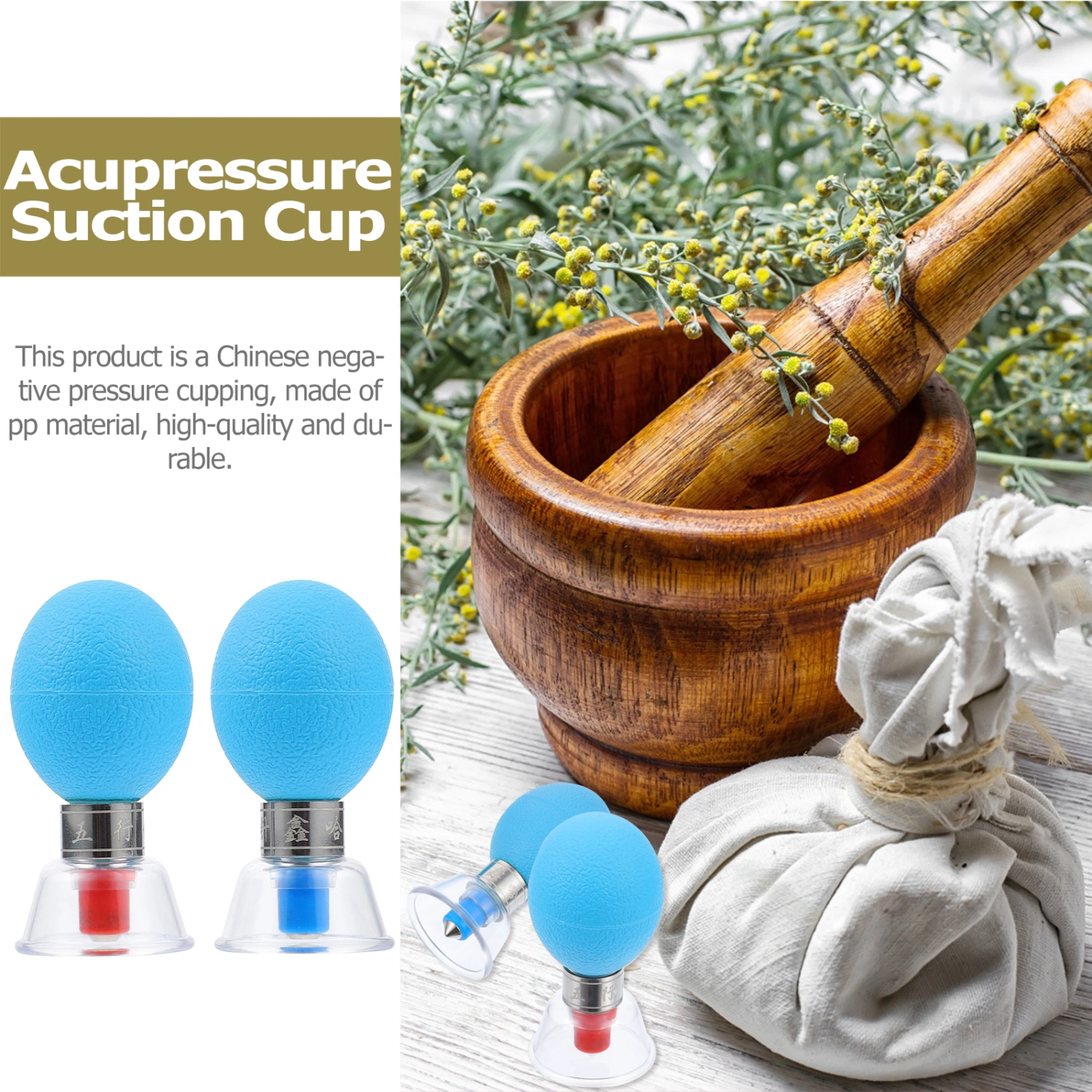 2Pcs Negative Pressure Cupping Simple Body Cupping Device Vacuum Cupping Tools