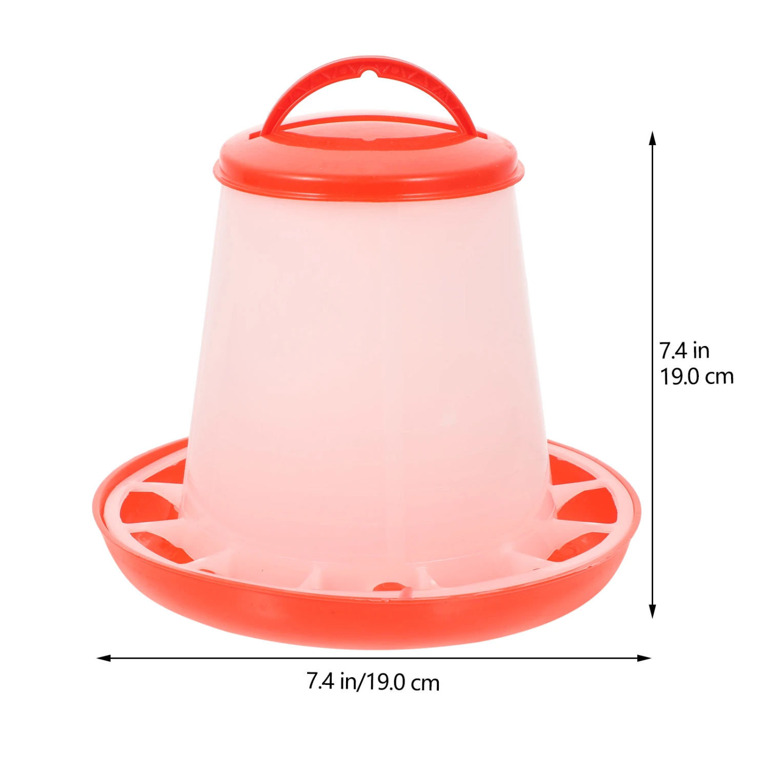 4Pcs Chicken Feeder Portable Chicken Feeding Trough Poultry Food Feeding Container