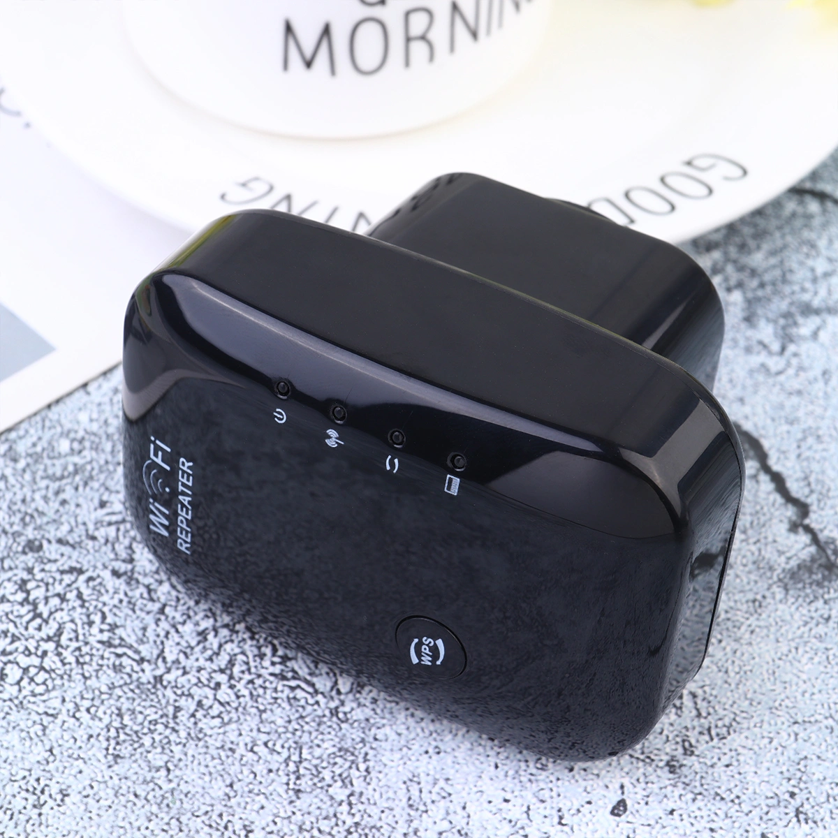 300 Mbps Wireless Network Repeater Wi-fi Router High Power Wireless Signal Amplifier with AU Plug Black