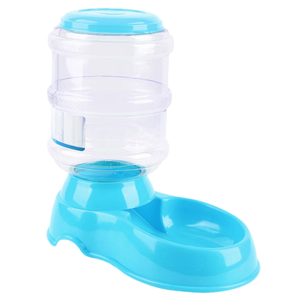 Automatic Pet Water Food Dispenser Food Feeder Dish Bowl for Cat Dog Puppy Feeding 3.5L (Blue)