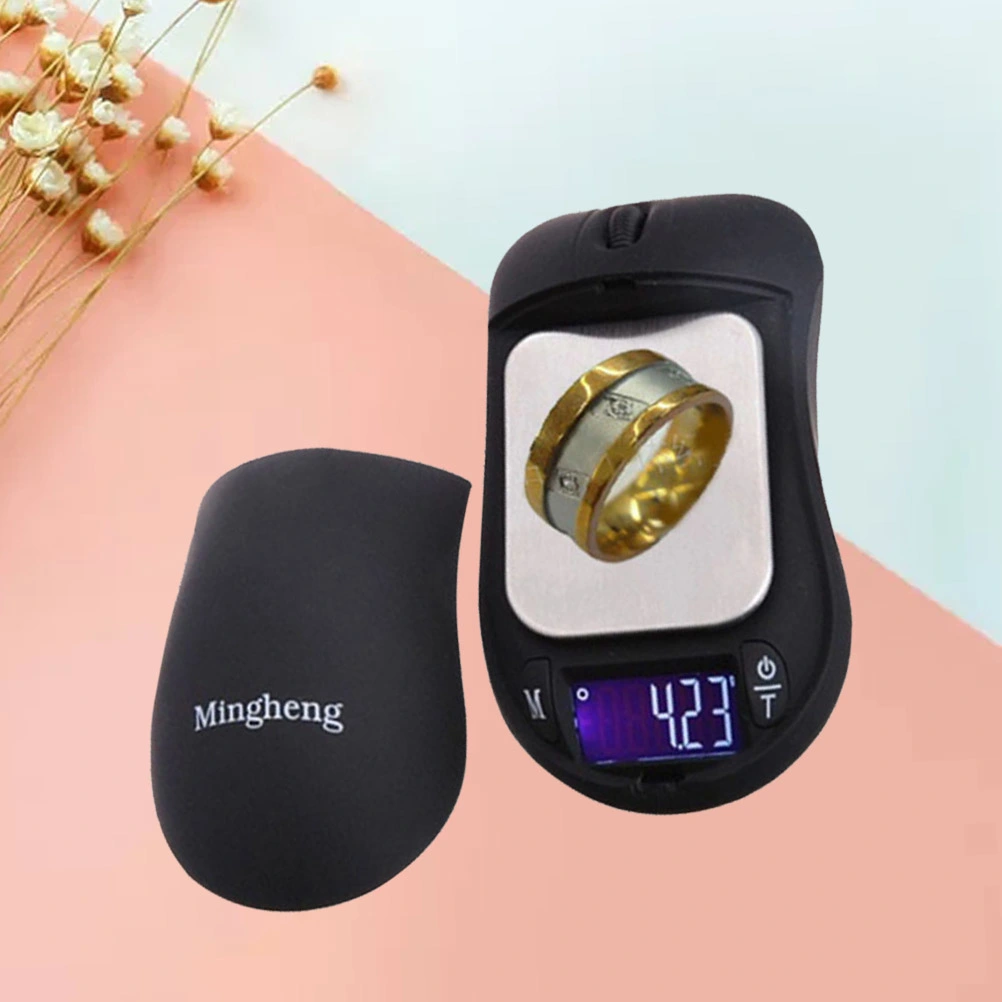 200g/0.01 Mouse Design Gram Jewelry Scale Mini Portable Tea Gold Medicine Electronic Scale without Battery Included