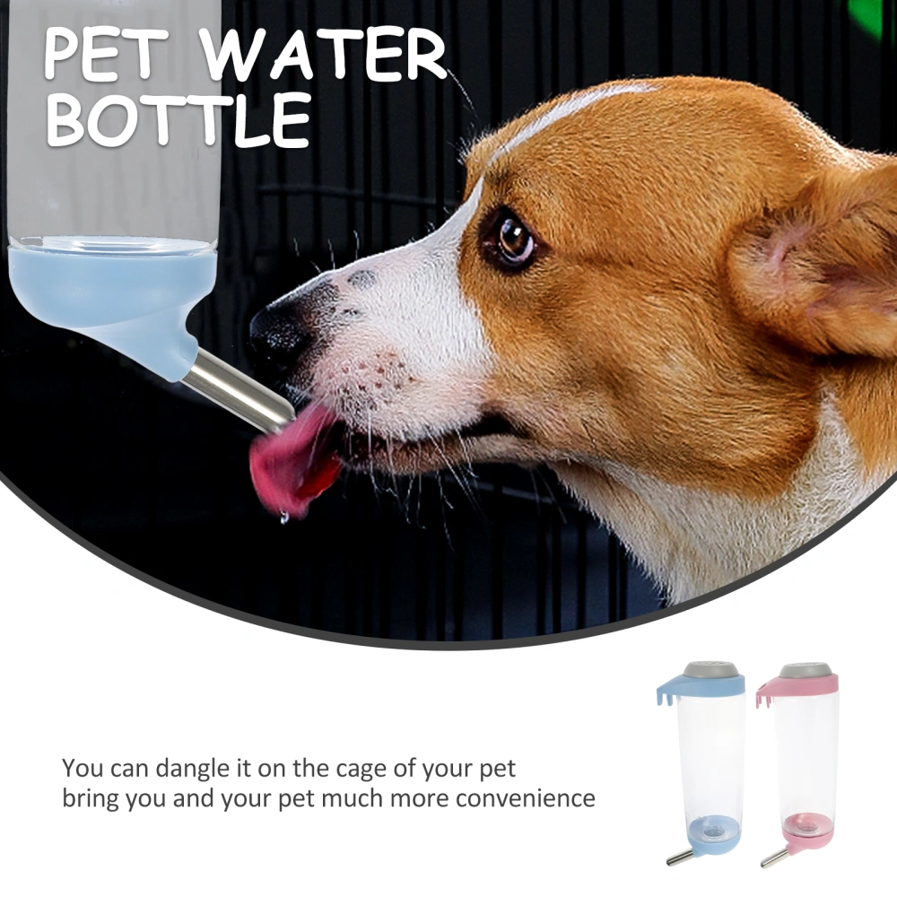 2Pcs Pet Hanging Water Bottle Dog Water Feeder Cat Water Dispenser Automatic Water Feeder