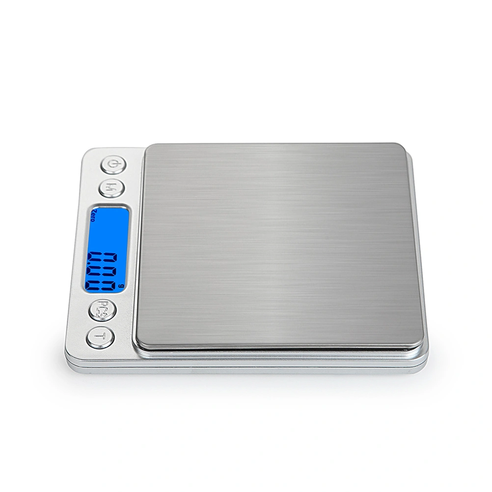 Digital Kitchen Scale Stainless Steel Weight Balance Scale Kitchen Food Scale with Backlit Display (No Battery)