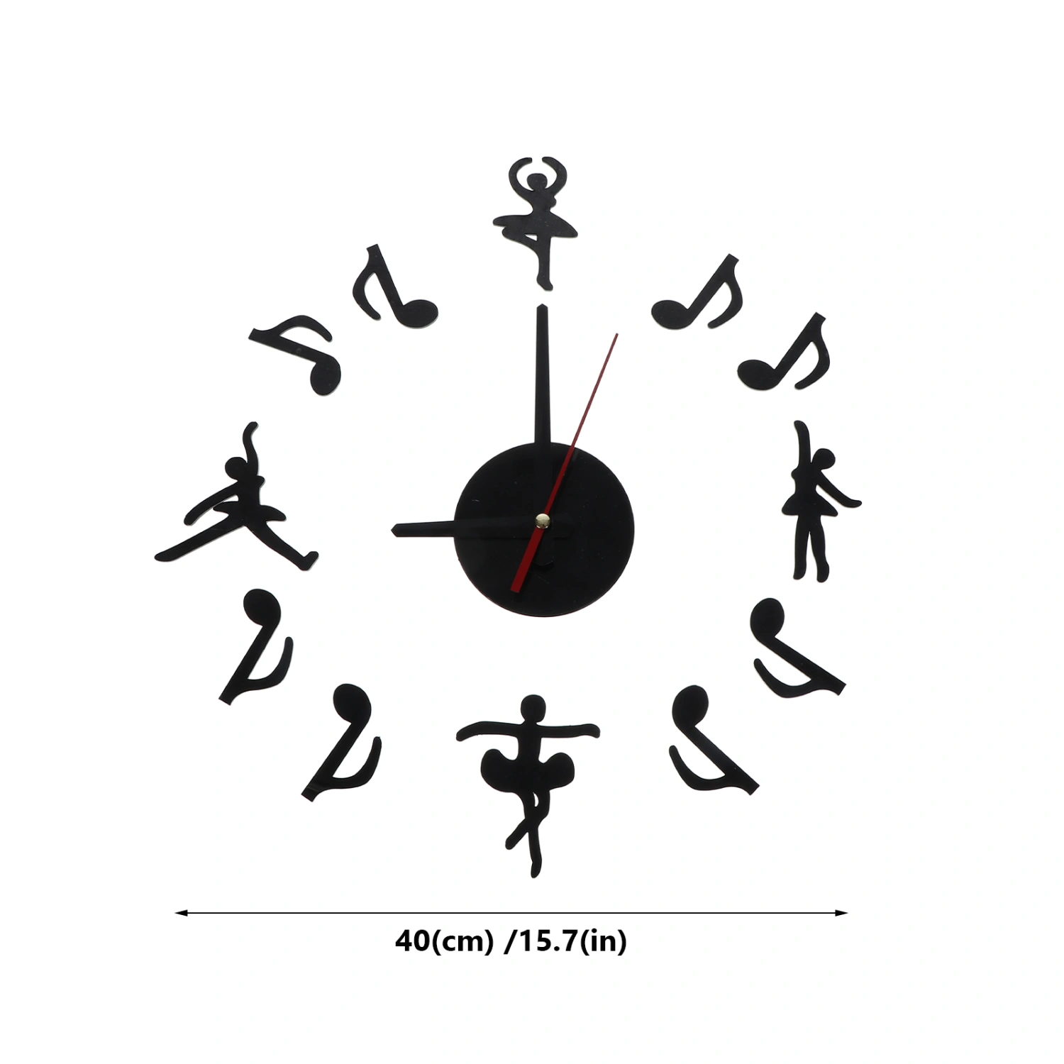 1Pc Acrylic Digital Wall Clock Home DIY Exquisite Frameless Sticker Wall Clock