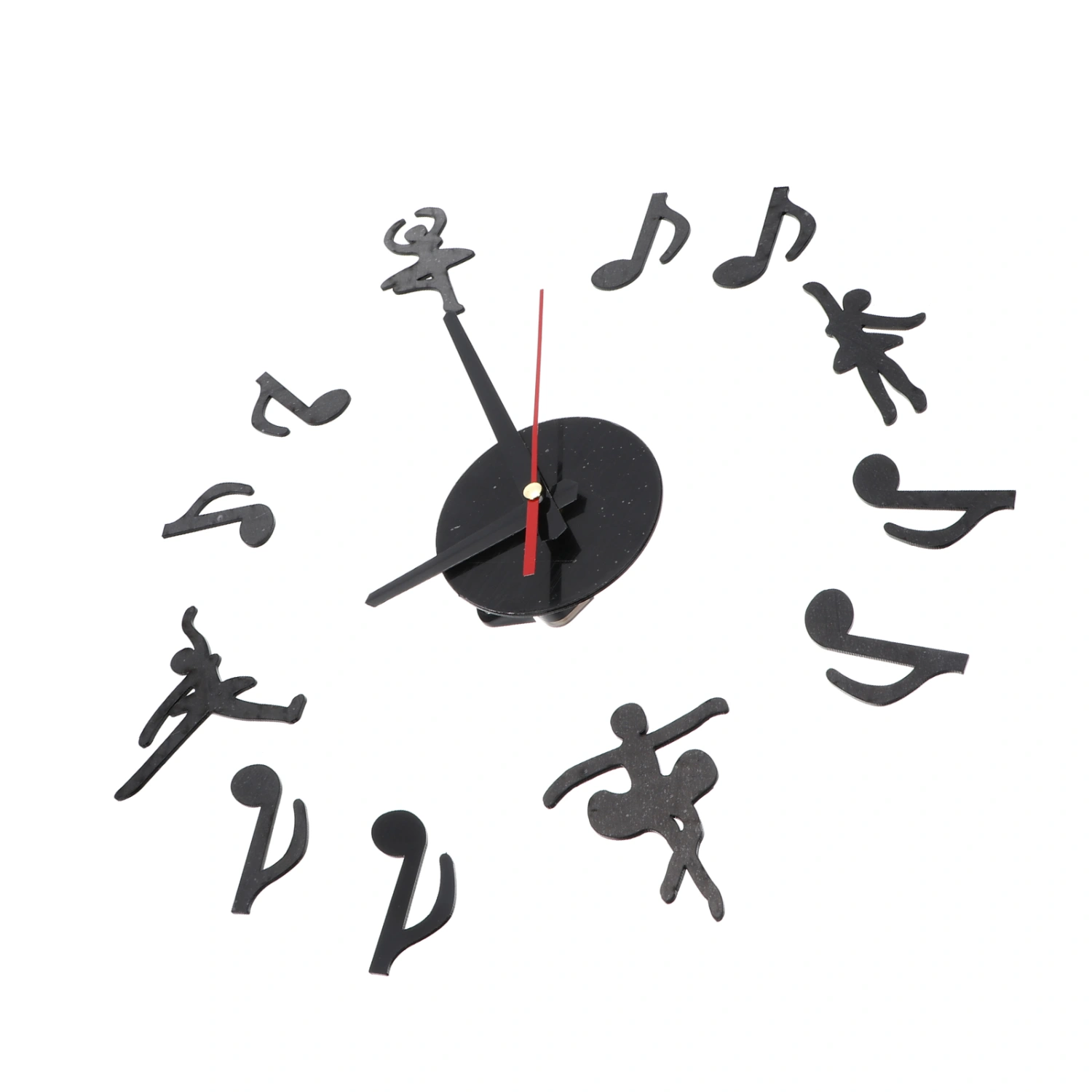 1Pc Acrylic Digital Wall Clock Home DIY Exquisite Frameless Sticker Wall Clock