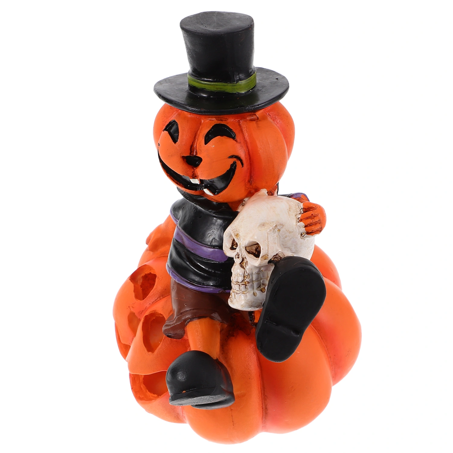 Halloween Pumpkin and Skull Lamp Luminous Pumpkin Themed Light Halloween Scene Prop