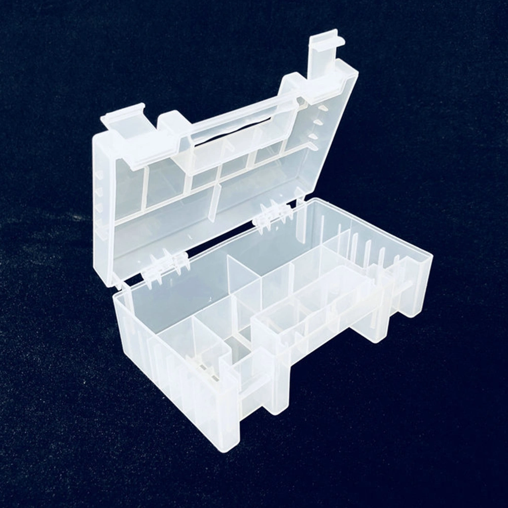 Multifunctional Plastic Transparent Battery Storage Holder Box No.5 No.7 18650 Battery Finishing Box