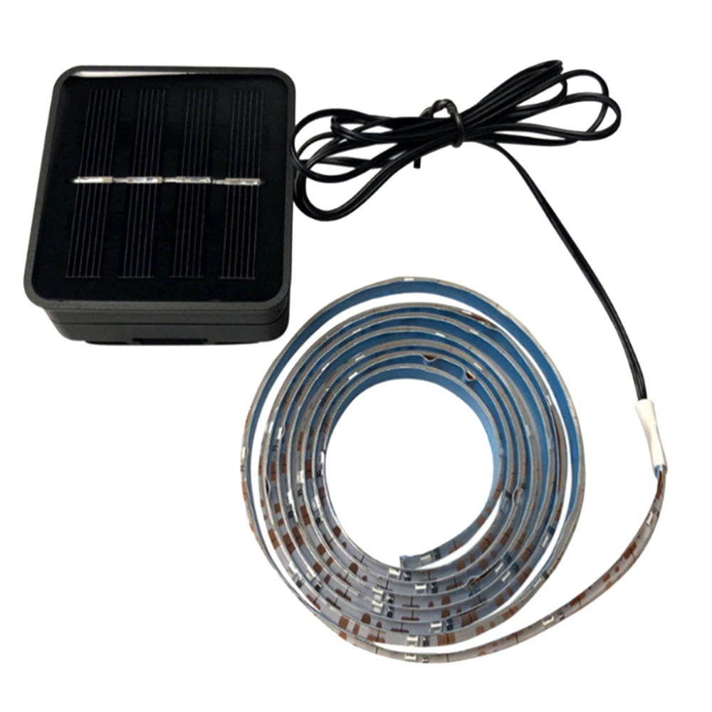 1.5m Basketball Frame Sensor Light Strip Outdoor Solar Colorful LED Strip Light Creative Basketball Frame Decorative Lamp Strip (Black)