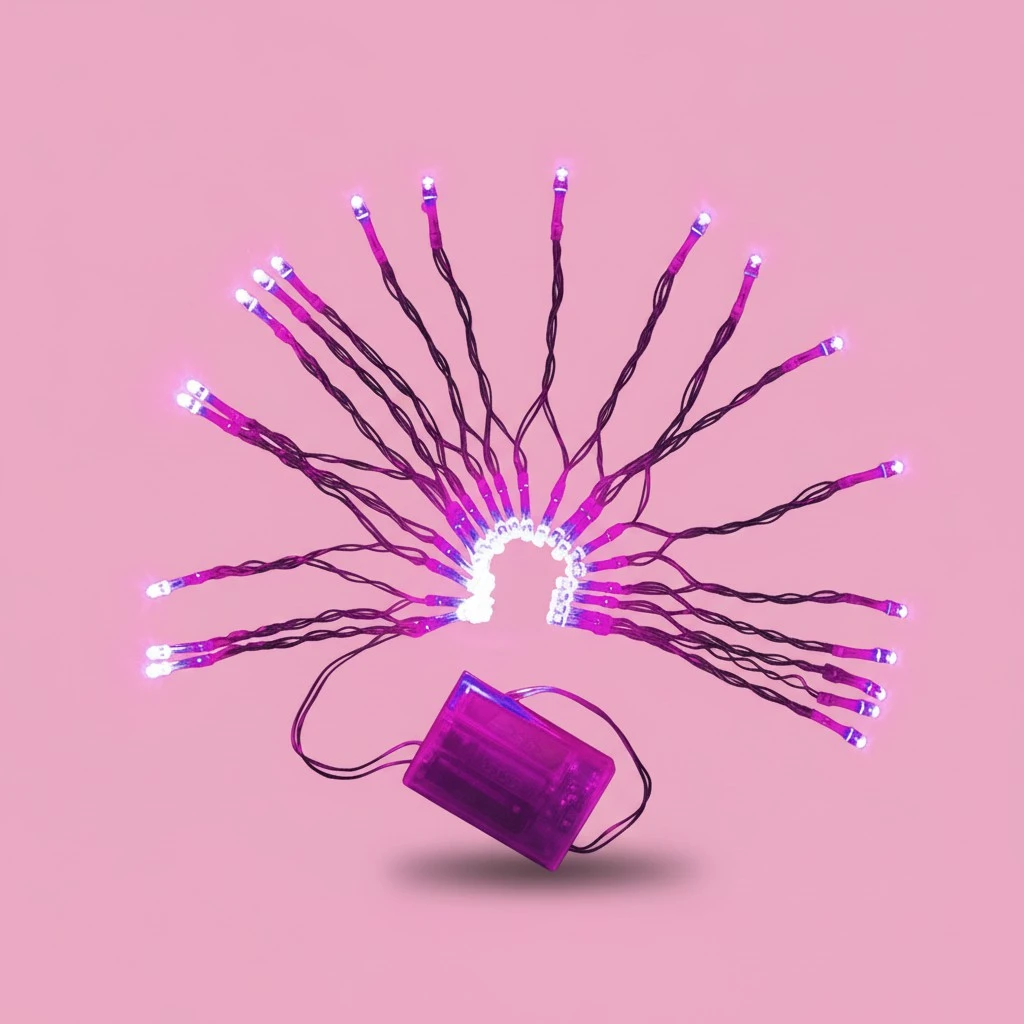 4M 40-LED 3-Mode Battery Powered LED String Lights Decorative Lights for Christmas /Wedding /Party (Purple Light)