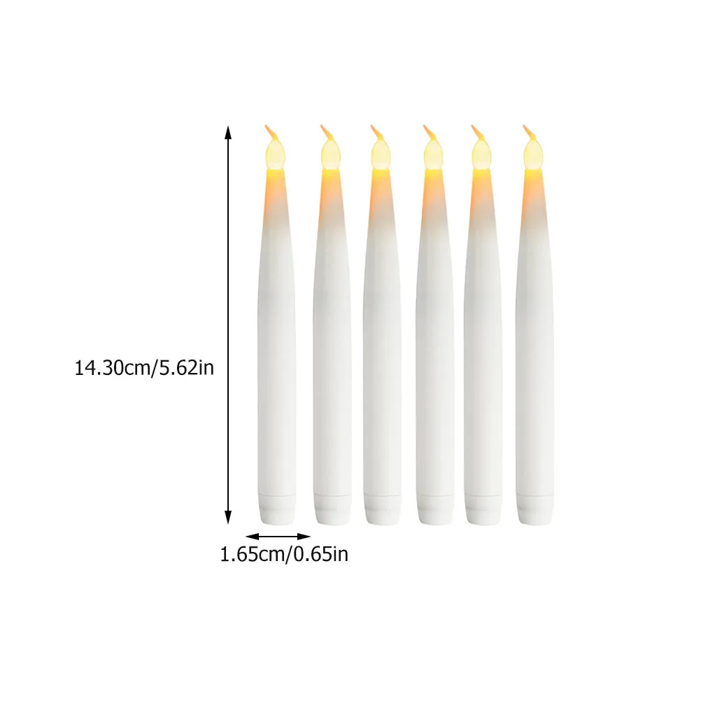 10Pcs Christmas LED Candles Long Pole Candles with Clip Christmas Decoration