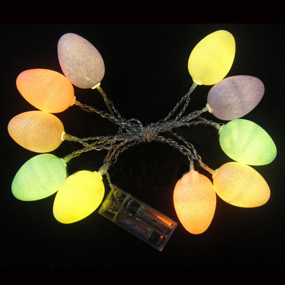 1.65M 10 LED Easter Eggs String Lights for Garden Home Landscape Decorations (White)