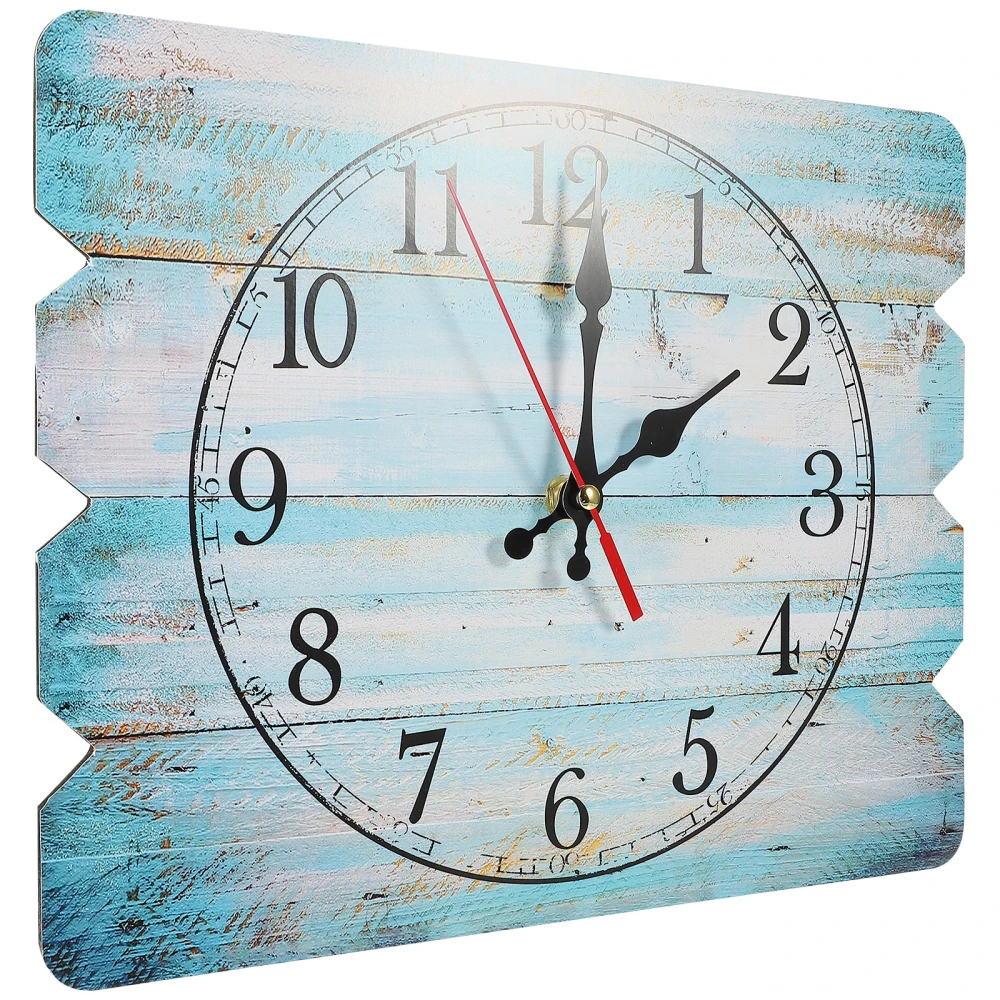 Creative Wall Decorative Clock Rectangle Bedroom Wall Hanging Clock Vintage Style Wall Clock