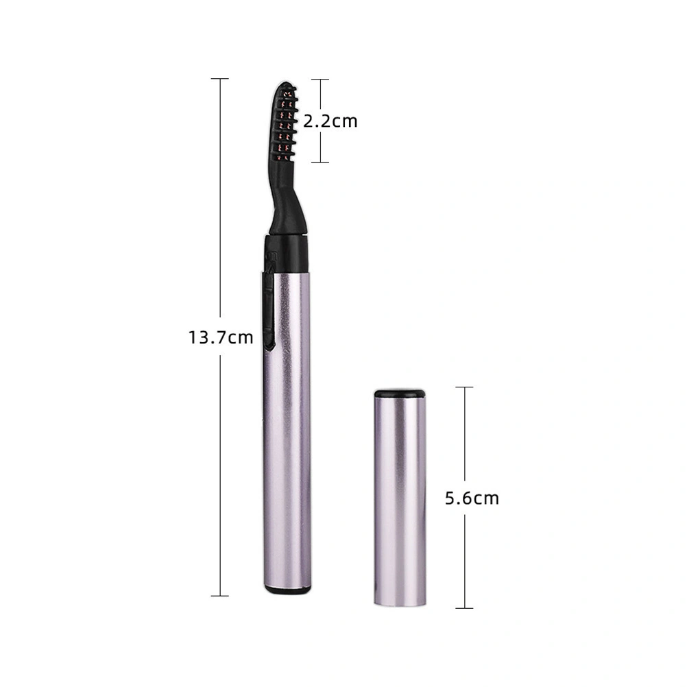 1pc Portable Electric Heated Eyelash Curler Long-lasting Eyelash Curler Pen for Women No Battery