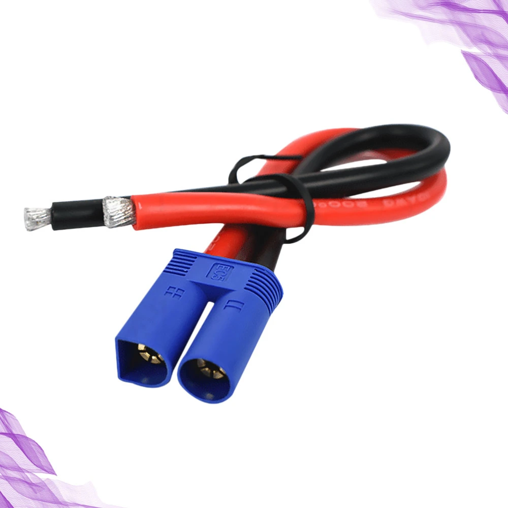 1pc 0.2M EC5 Male Plug Cable Waterproof Battery Adapter Cable Car Emergency Start Power Plug Wire