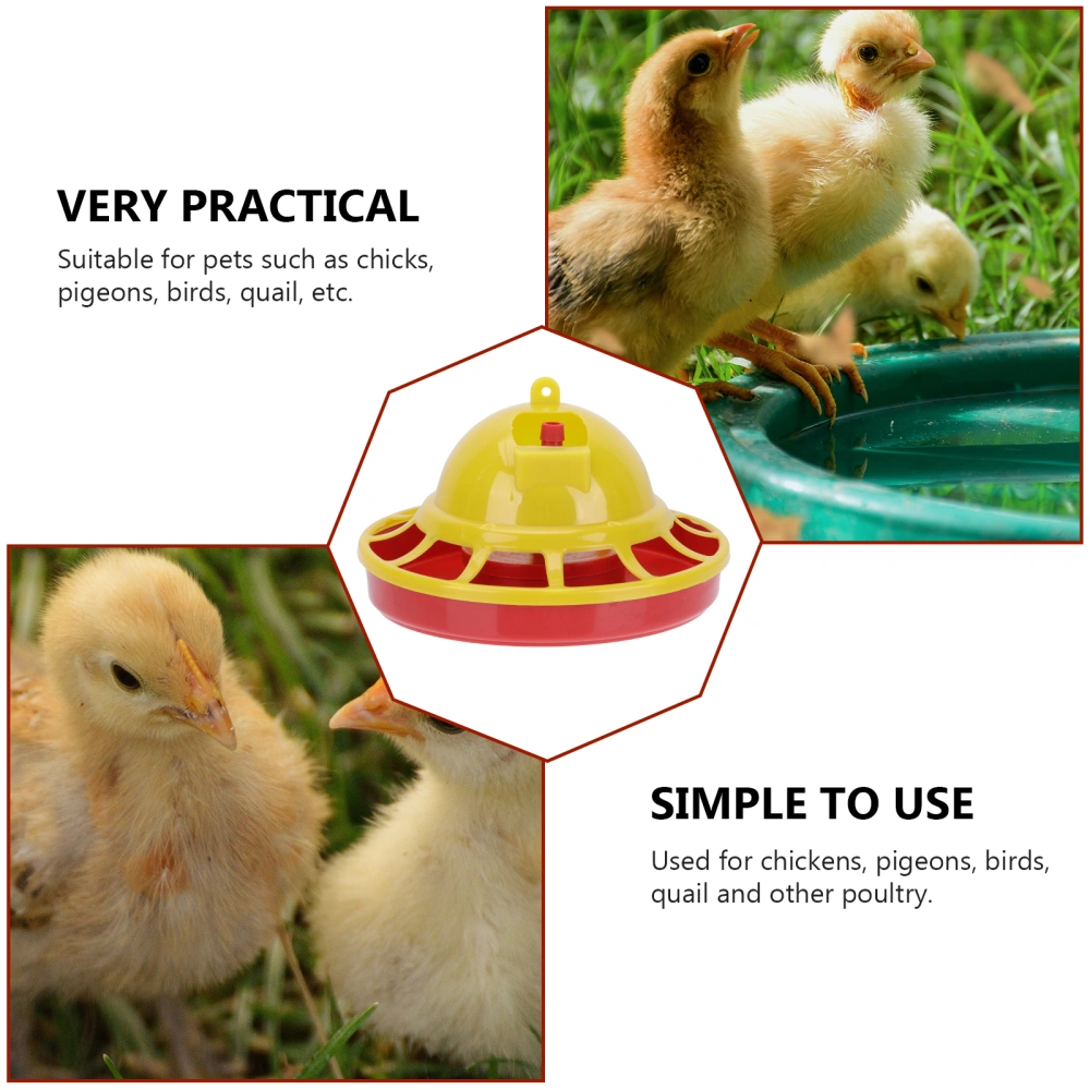 2Pcs Chick Feeders Automatic Chicken Feeders Durable Plastic Poultry Feeders